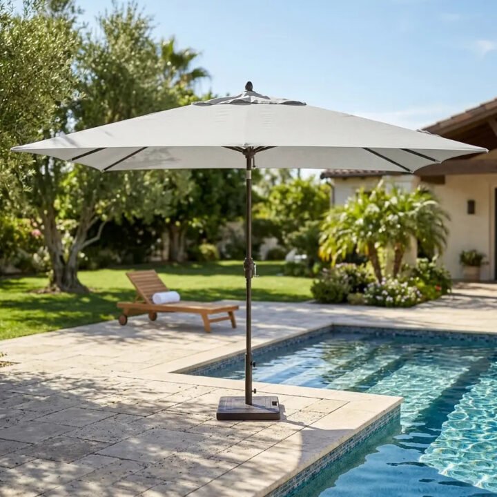 8'x11' Designer Umbrella - Natural