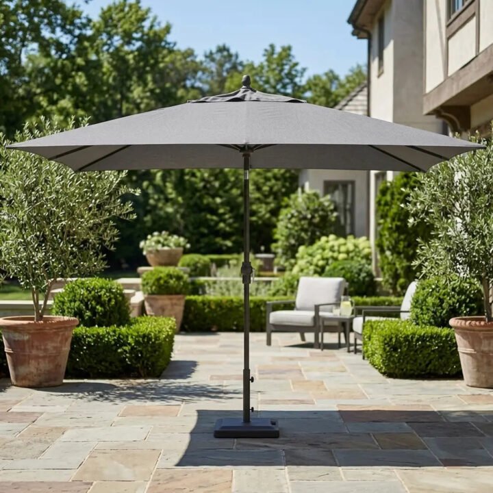 8'x11' Designer Umbrella - Slate Grey