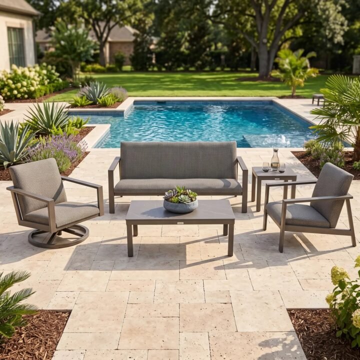 Parker 5 Piece QDF Sofa Chat Group