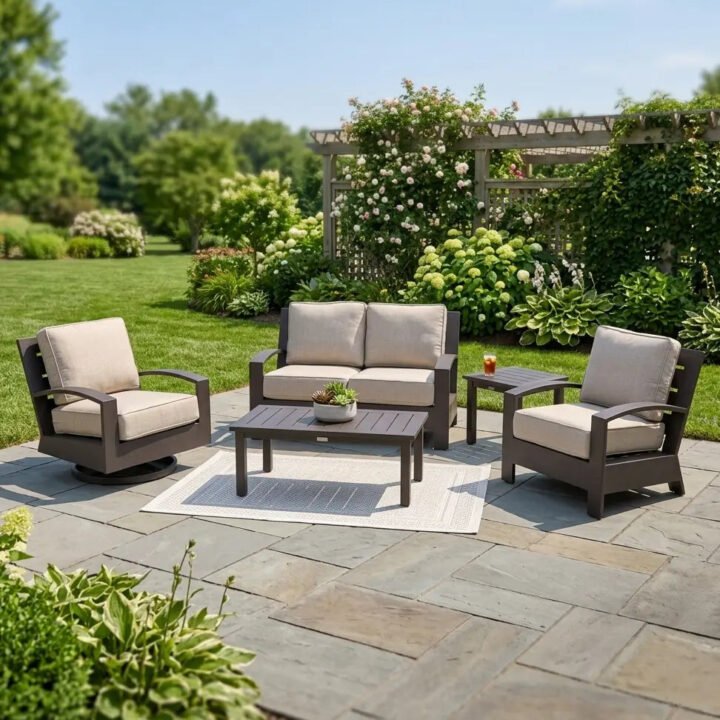 Prescott 5 Piece Loveseat Chat Group