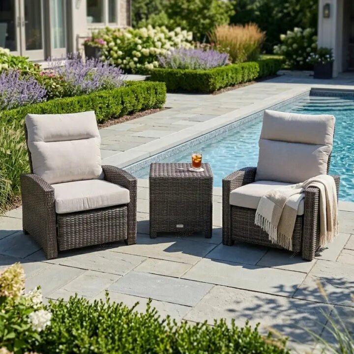 Ellis 3 Piece Recliner Group - Dove Acrylic