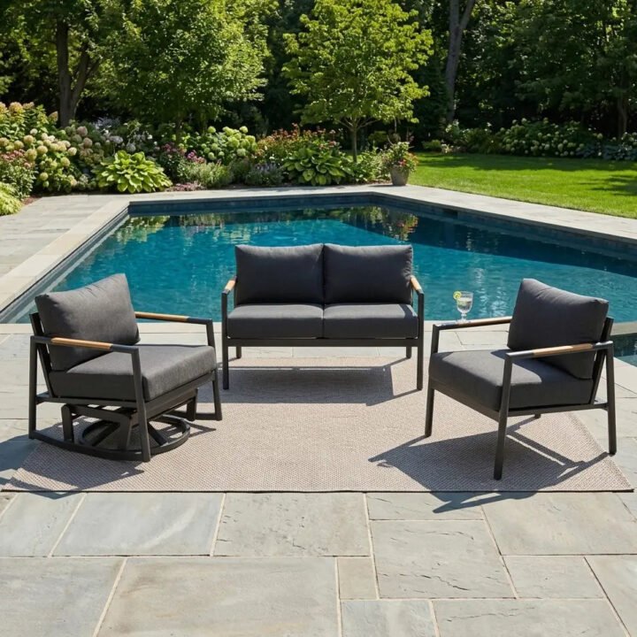 Capri 3 Piece Loveseat Group