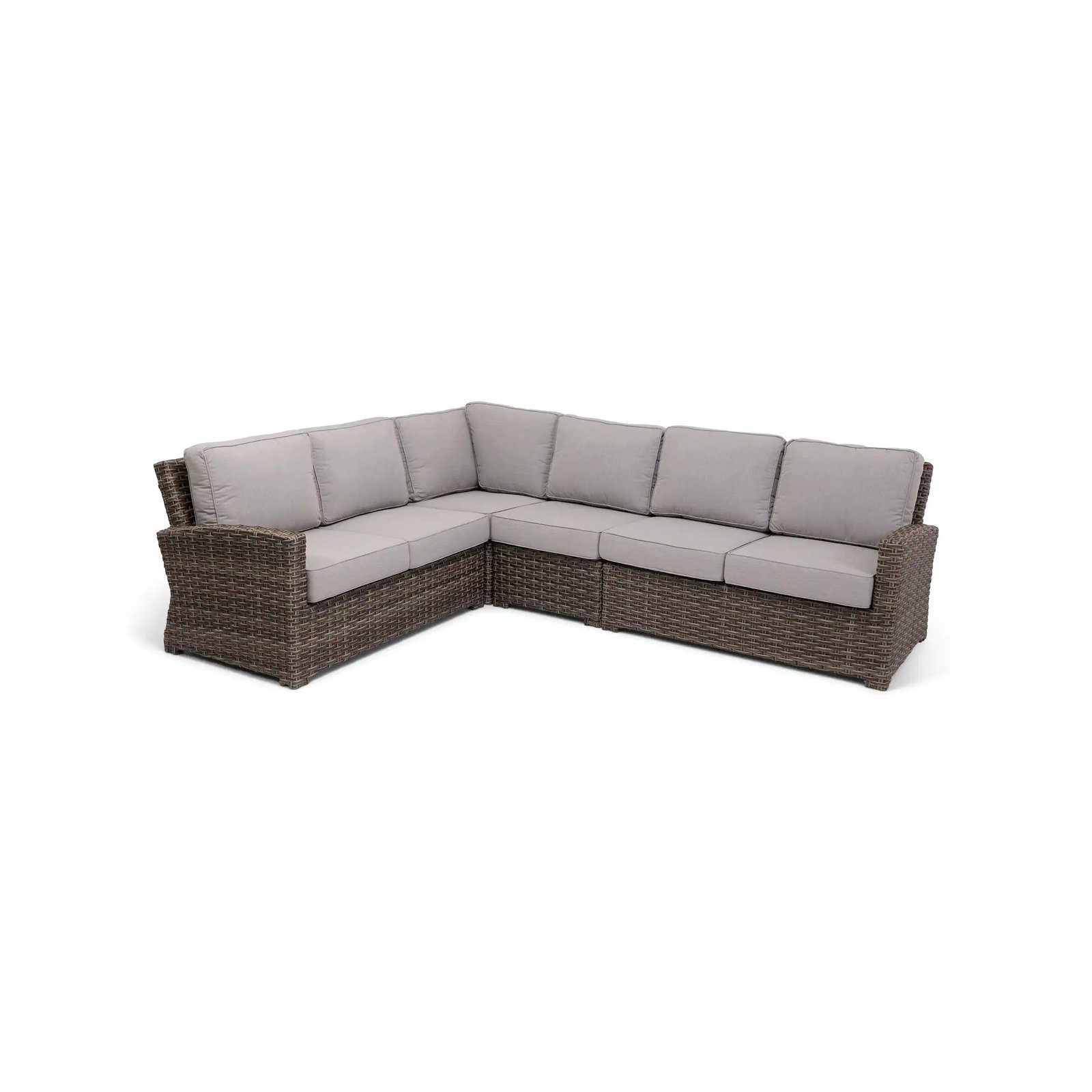 Woodridge 9 Piece Sectional Conversation/Chat Group - Canvas Steel