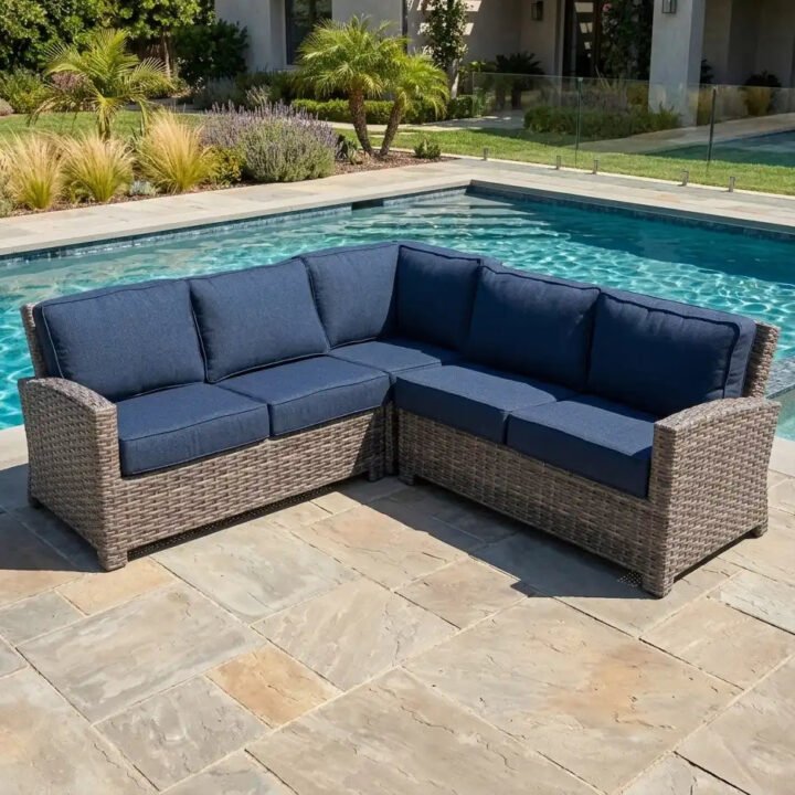Woodridge 3 Piece Sectional Group - Spectrum Indigo