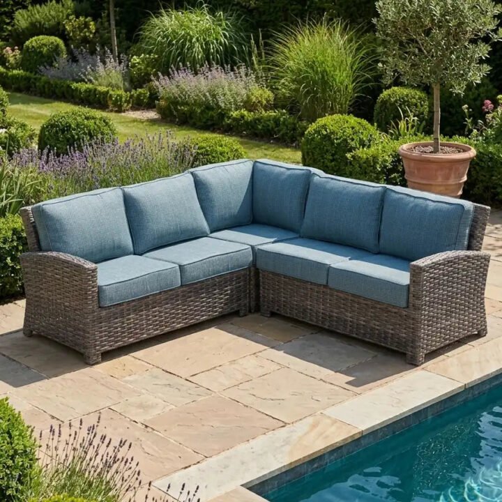 Woodridge 3 Piece Sectional Group - Spectrum Denim