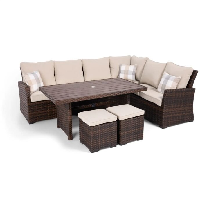 Arcadia Brown 5 Piece Sectional Group