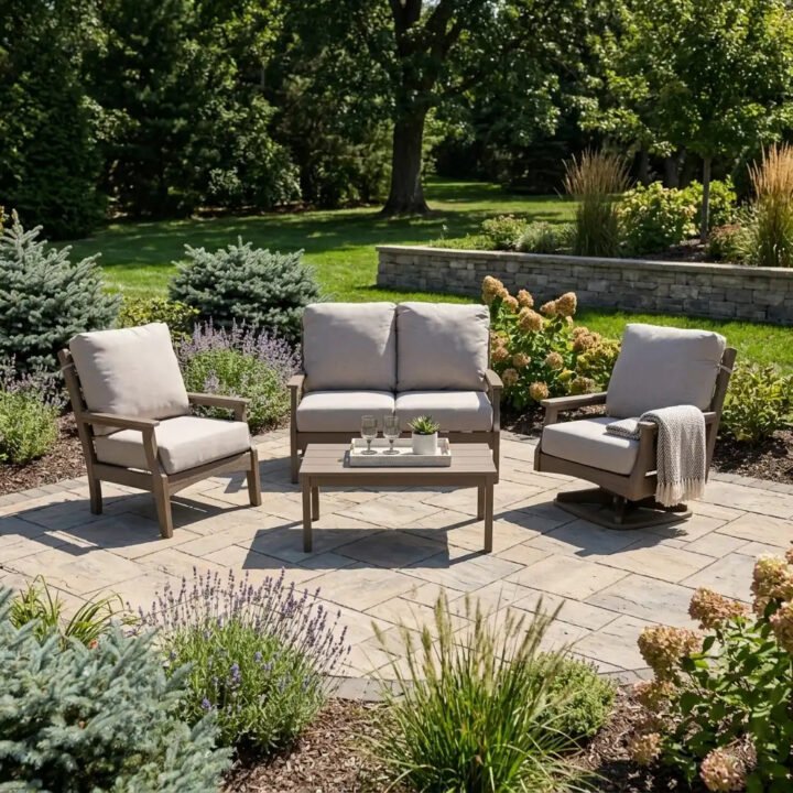 Manhattan 5 Piece Loveseat Chat Group