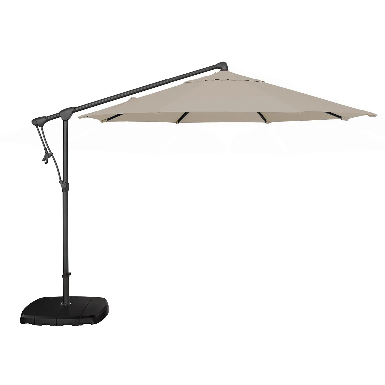 10' Classic Octagon Tilting Cantilever Umbrella - Champagne Linen
