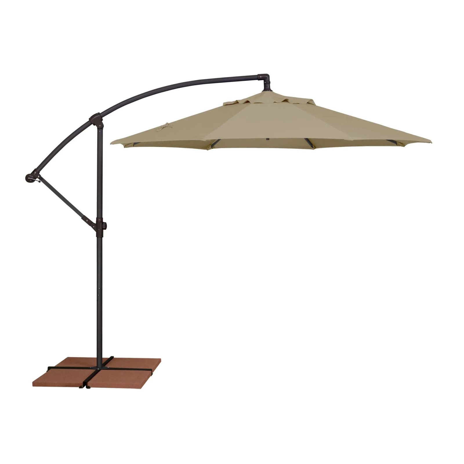 9' Classic Octagon Non-Tilt Cantilever Umbrella - Antique Beige