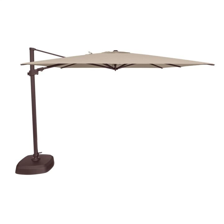 10' Classic Square AKZ Tilting Cantilever Umbrella - Champagne Linen