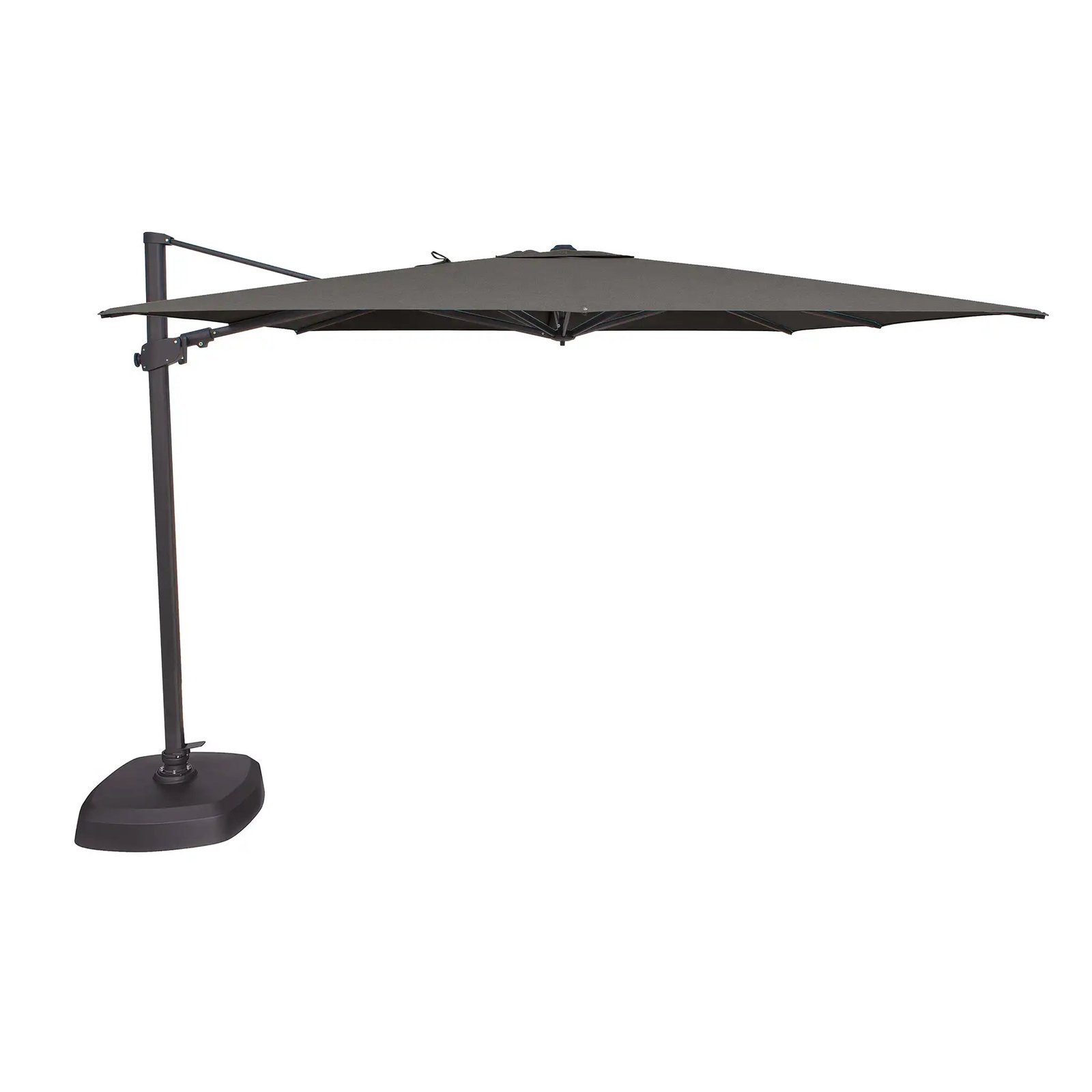 10' Classic Square AKZ Tilting Cantilever Umbrella - Charcoal