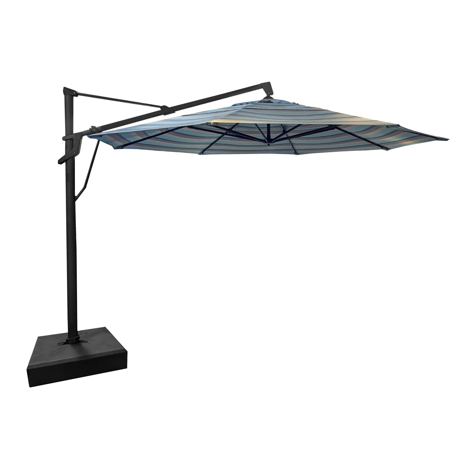 13' Designer Octagon AKZ+ Cantilever Umbrella - Gateway Mist Stripe