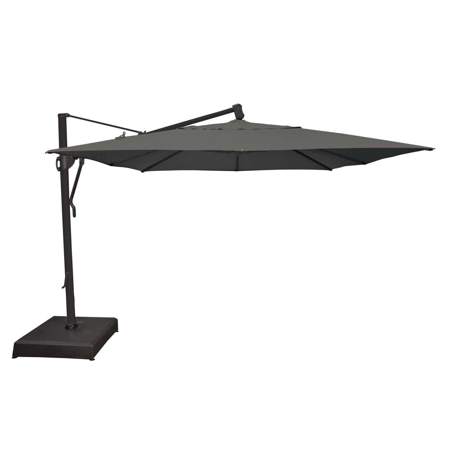 10'x13' Classic Rectangle AKZ Cantilever Umbrella - Charcoal