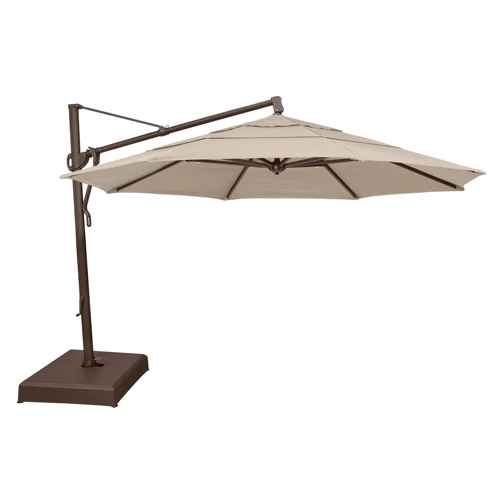 13' Classic Octagon AKZ Cantilever Umbrella - Champagne Linen