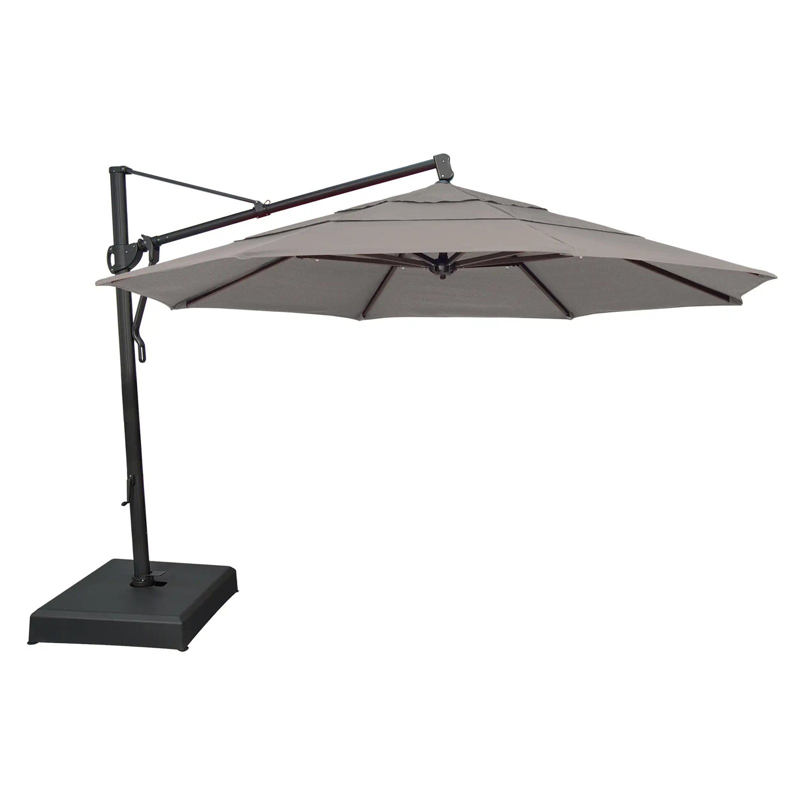 13' Classic Octagon AKZ Cantilever Umbrella - Charcoal