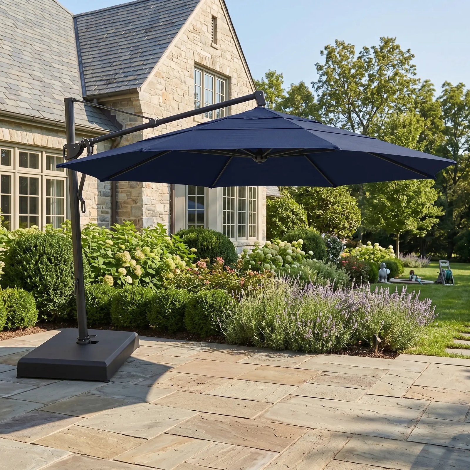 13' Classic Octagon AKZ Cantilever Umbrella - Navy