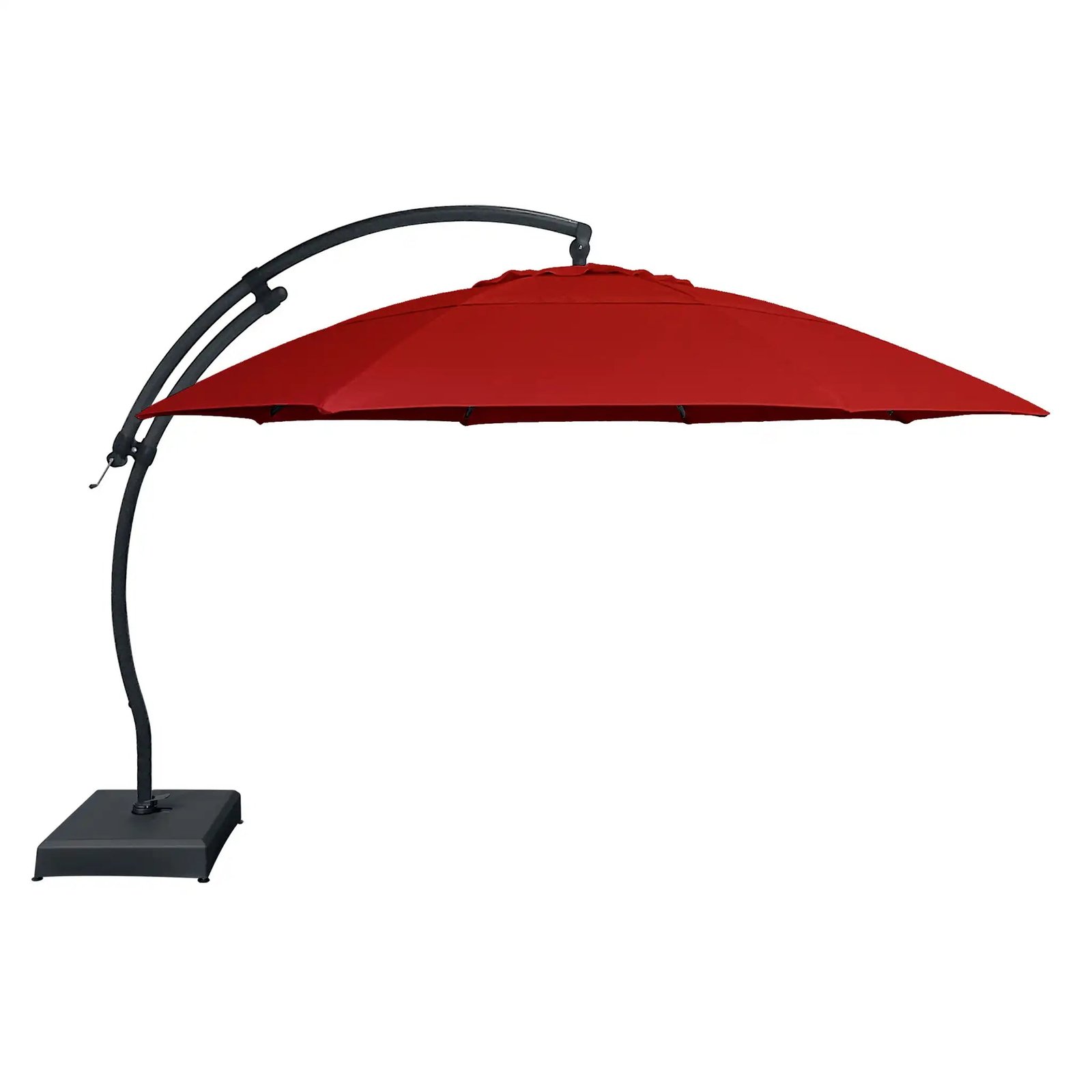 13' Deluxe Octagon Dome Tilting Cantilever Umbrella - Red