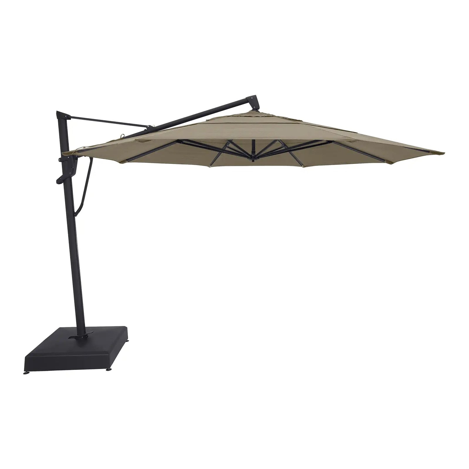 13' Designer Octagon AKZ+ Cantilever Umbrella - Cast Ash