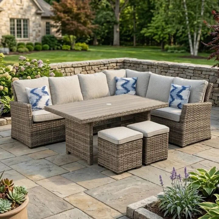 Arcadia Grey 5 Piece Sectional Group