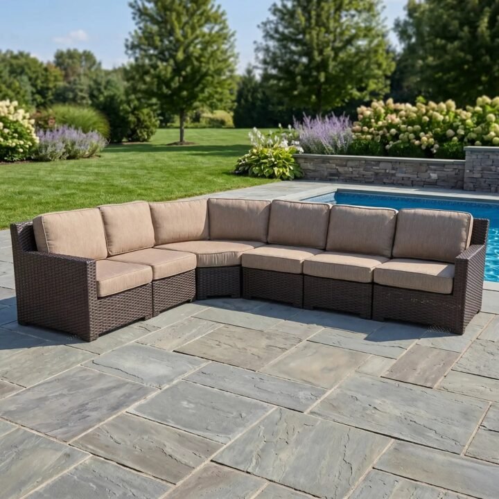 St. Kitts 6 Piece Sectional Group – Mirage Latte